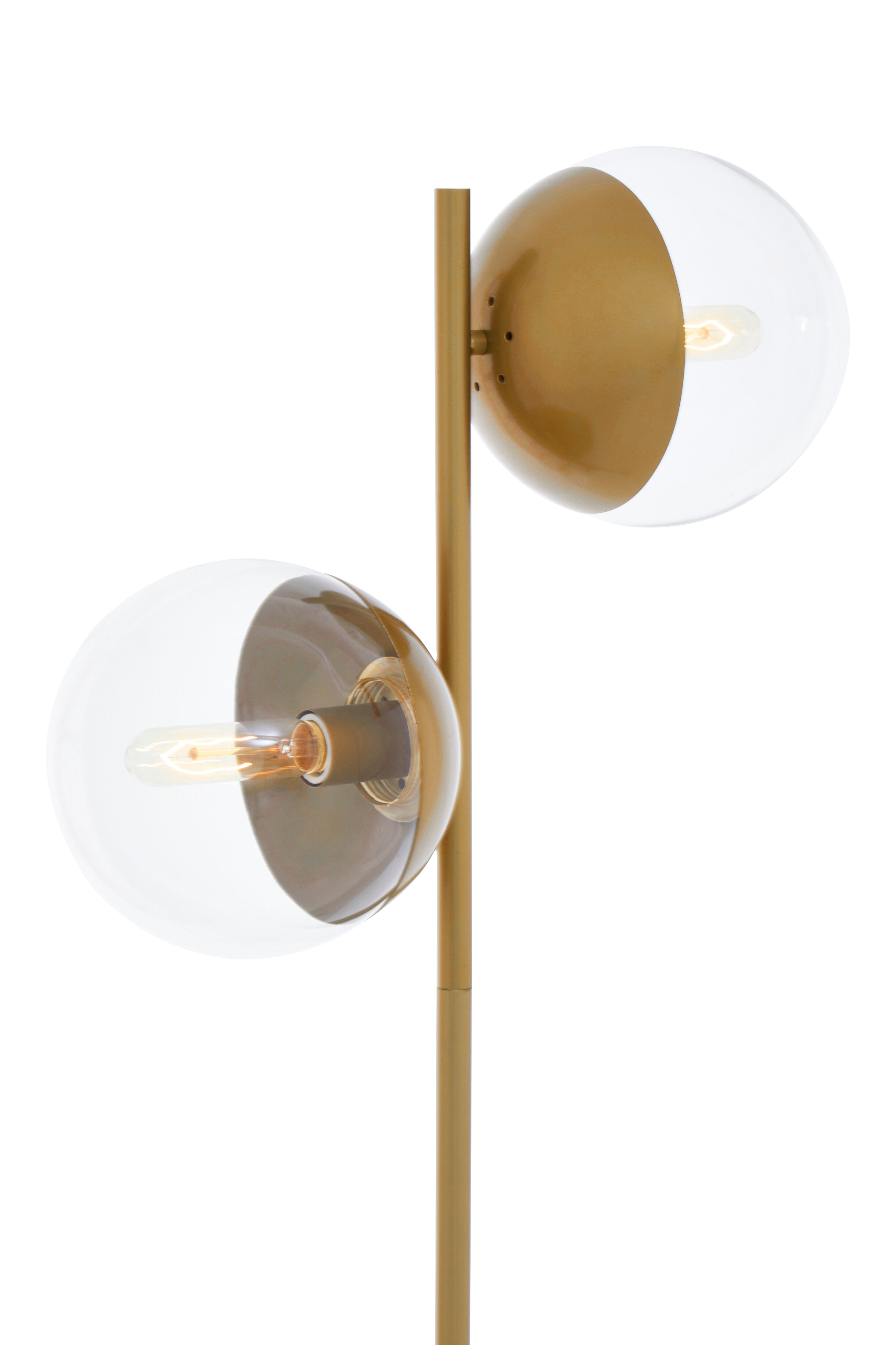 Kidston Two Light Gold Finish Floor Lamp